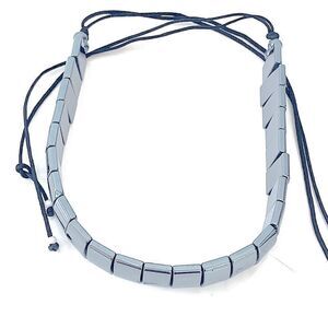 Vintage chunky hematite choker necklace